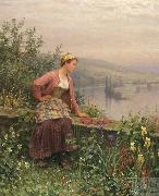 Daniel Ridgeway Knight, Jeanne sur la terrasse